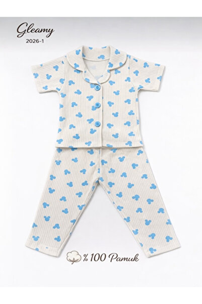 Gleamy Baby %100 Pamuk Bebek Pijama Takımı 1-4 Yaş Yazlık Terletmez Yumuşacık...