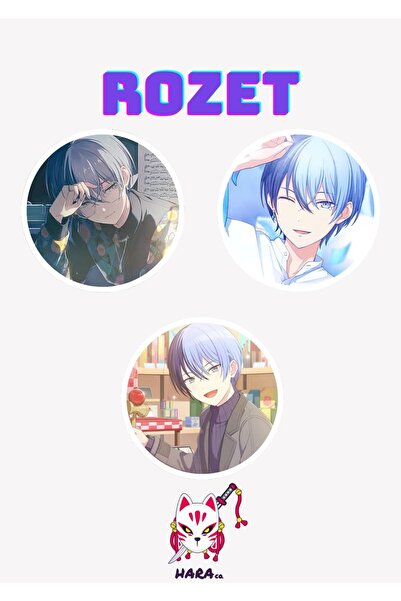 Hara Company Project SEKAI Aoyagi Toya Rozet Seti 3’lü