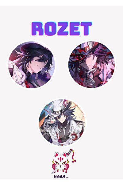 Hara Company Honkai Star Rail Oyunu Ashveil Oyun Rozet Seti 3’lü