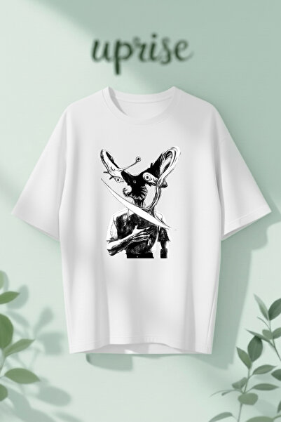 Vordevia Parasyte Manga Printed Cotton Oversize T-Shirt