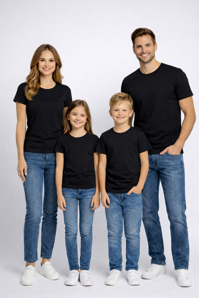 VODEXA Tricou combinat pentru copii de familie, tricou supradimensionat, tric...