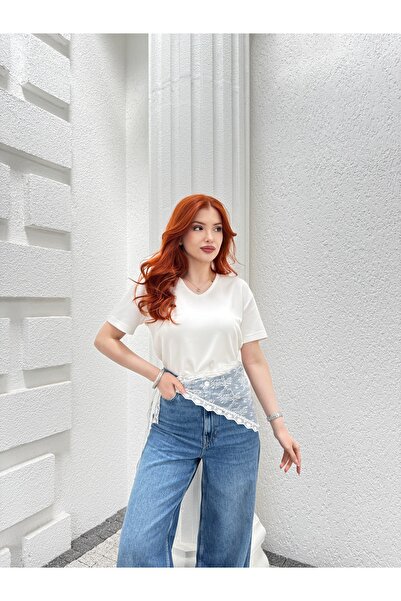 modayaselam Μπλουζάκι με λαιμόκοψη V και άνετη εφαρμογή