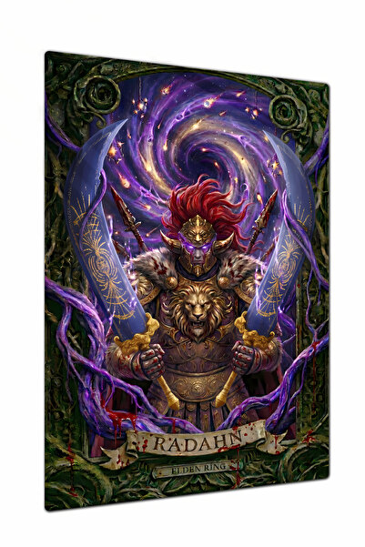 Charmbi Radahn Elden Ring Dekorativni Metalni Poster Slika - Živopisne Boje S...