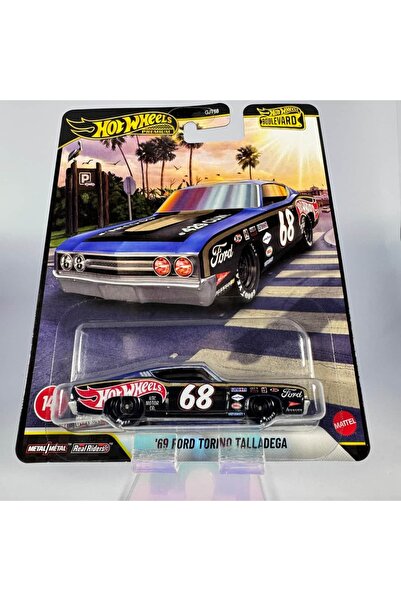 HOT WHEELS Premium Boulvard 69 Ford Torino Talladega 1:64 Model Araba