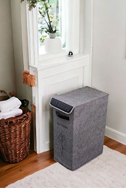 AHİR TİCARET Καλάθι για βρώμικα ρούχα Πτυσσόμενο καλάθι Καλάθι μπάνιου Πτυσσό...