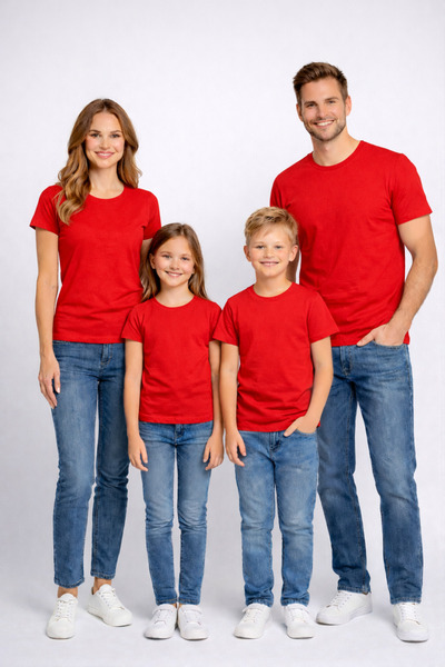 VODEXA Tricou combinat pentru copii de familie, tricou supradimensionat, tric...