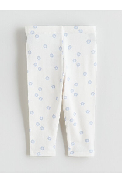 LC Waikiki Nevavm Floral Baby Girl Leggings with Elastic Waist