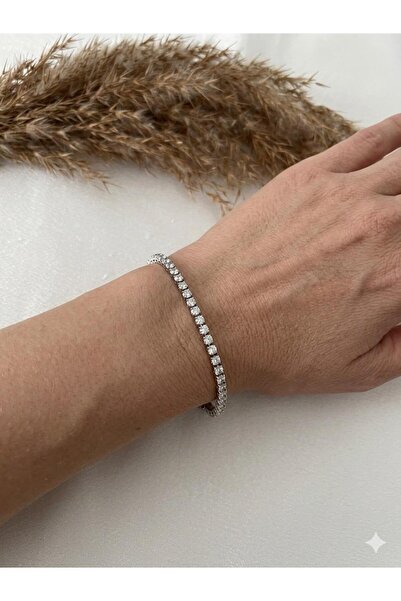 stainless steell Classic Zircon Stone Waterway Steel Bracelet