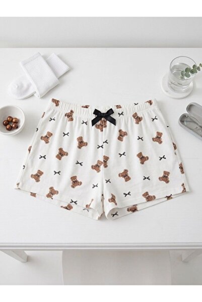 BLUE NIL ΣΟΡΤΣ ΠΙΤΖΑΜΑ ΜΕ ΣΧΕΔΙΟ ΑΡΚΟΥΔΑΚΙ, ΛΕΠΤΟΜΕΡΕΙΑ ΣΑΤΕΝ ΚΟΡΔΕΛΑΣ ΣΤΗΝ Μ...