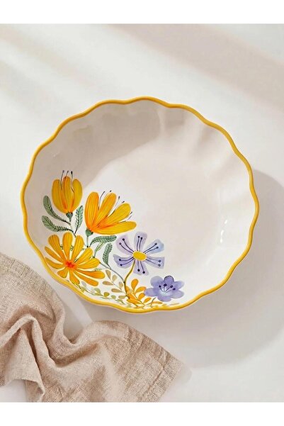 LC Waikiki Πιάτο πορσελάνης με μικτά σχέδια λουλουδιών (S6)