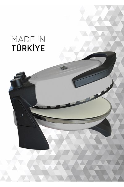 gözdehome GRİ - Ev Tipi Pizza Makinesi, Lahmacun Makinesi, Gerçek Taş Tabanlı