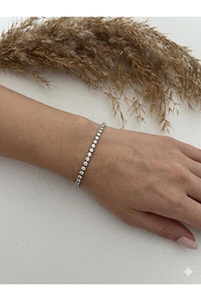 stainless steell Classic Zircon Stone Waterway Steel Bracelet