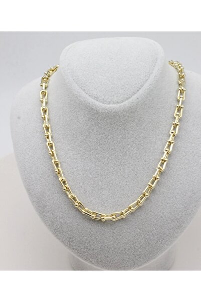 Bade Jewelry Vip Gold Tfny Model Anti-Tarnish Stylish Chain Necklace