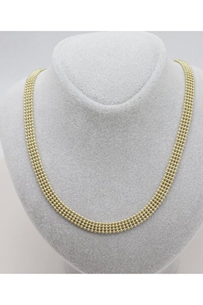 Bade Jewelry قلادة سلسلة ذهبية أنيقة محبوكة من في آي بي مقاومة للصدأ 60 سم