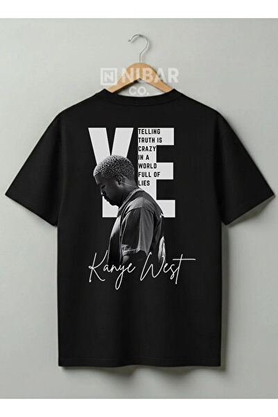 Grafftee Clothing Unisex Kanye West Özel Tasarım Premium %100 Pamuklu Streetw...