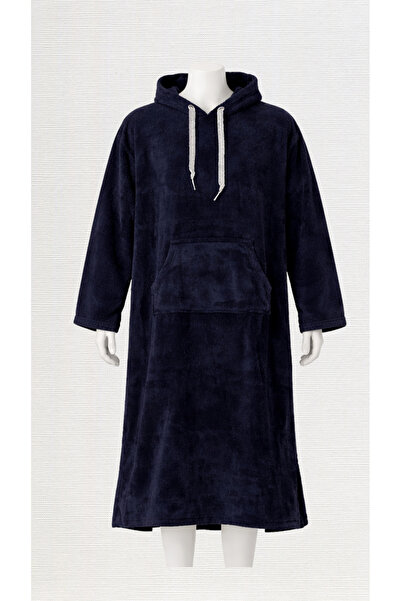 Asva Home Unisex Black Hooded Long Sleeve Poncho Towel – Soft Textured, for H...