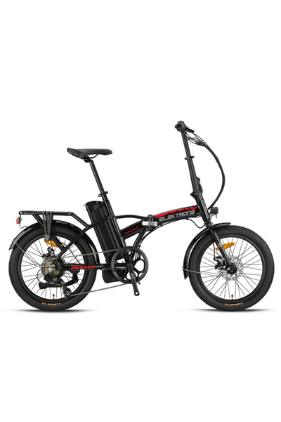 Kron ELEKTRON PASIFIC 20 JANT ELEKTRİKLİ BİSİKLET 7 VİTES SİYAH-KIRMIZI