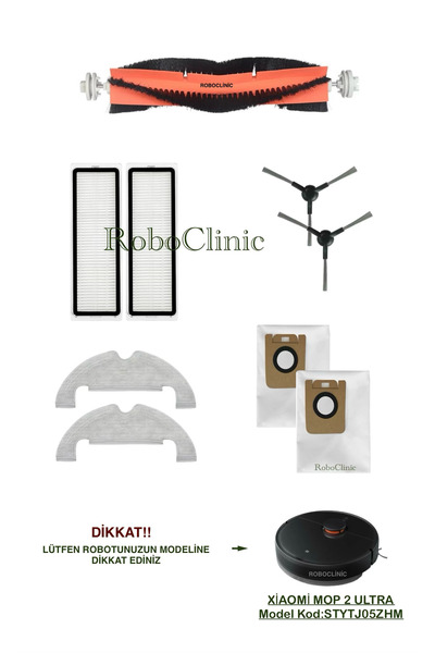 Roboclinic Συμβατό με την ηλεκτρική σκούπα ρομπότ Xiaomi Vacuum Mop 2 Ultra, ...