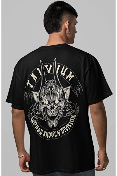 SEVBANO Tricou oversize unisex cu imprimeu pe spate Trivium Rock Metal Music ...