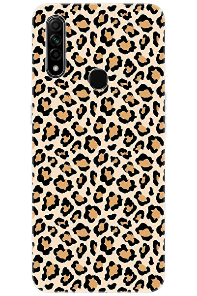 Ceppare Oppo A31 (CPH2015) Uyumlu Kılıf Desen Baskılı Silikon Leopar Desen ST...