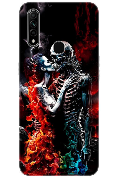 Ceppare Oppo A31 (CPH2015) Uyumlu Kılıf Desen Baskılı Silikon İskelet Aşıklar...