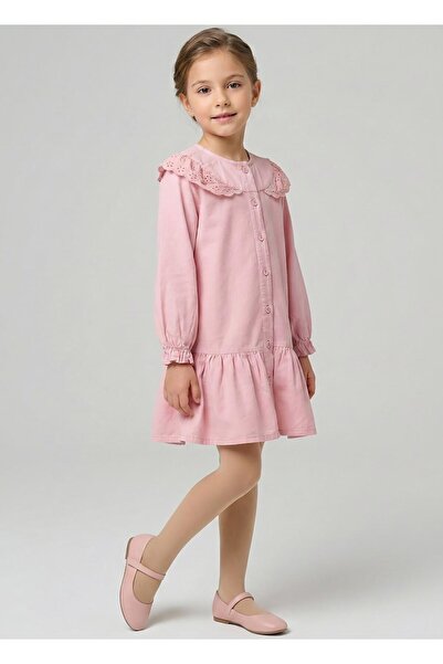 Lila Leo Kids Kız Çocuk Fistolu Elbise