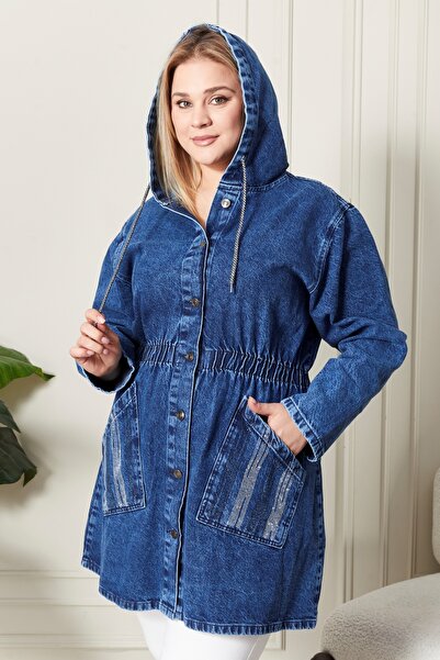 KEJAN TEKSTİL Κετζάν μακρύ τζιν μπουφάν Μπατάλ