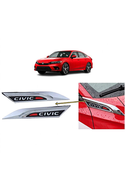 Twin Store Honda Civic Fe1 after 2022 Compatible Fender Above Valve Decoratio...