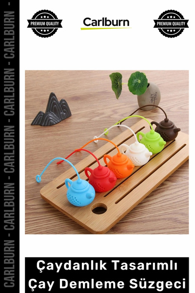 Carlburn Special Edition Colorful Silicone Herbal Tea Infuser Durable Teapot-...
