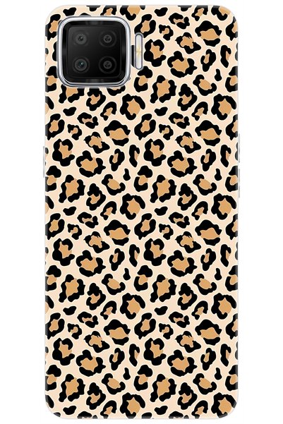 Ceppare Oppo A73 (CPH2095) Uyumlu Kılıf Desen Baskılı Silikon Leopar Desen ST...