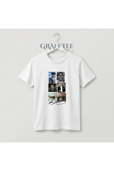 Grafftee Clothing 23 Nisan Unisex Pamuklu Tişört Milli Bayram Konseptli Tasar...