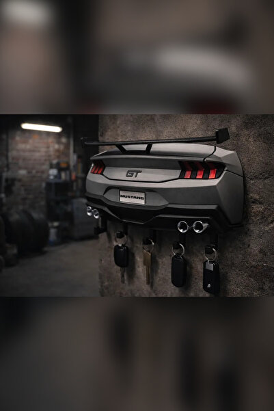 Genç 3D Ford Mustang GT Anahtarlık Askısı - Estetik Duvar Tipi Muscle Car Ana...