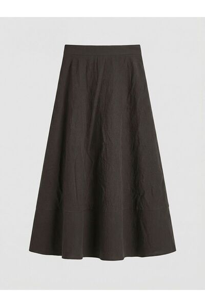 LC Waikiki Lcw Modest Elastic Waist Modal Blend Flared Skirt