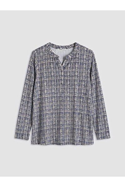 LC Waikiki Lcw Grace Collar Patterned Blouse
