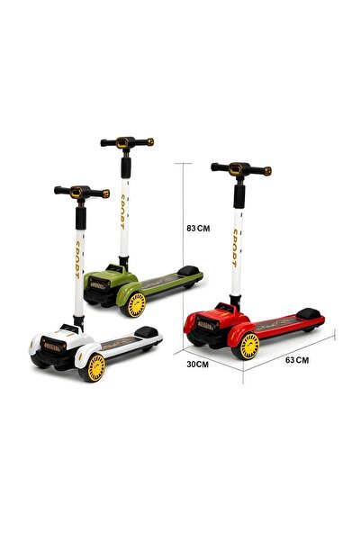 Trendbaby Trend Baby & Trend Kids 3-Wheel Light up Scooter with Music for Kids