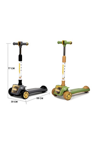 Trendbaby Trend Baby & Trend Kids 3-Wheel Light up Scooter with Music for Kids
