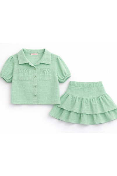 BALKABAĞI Σετ για κορίτσια με μπλούζα με μπαλόνια και φούστα μουσελίνας (2-8 ...