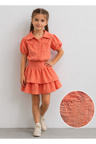 My Baby's World Skirt-Shirt 2-Piece Muslin Set (2-8 Years Old)