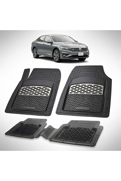 TEAMCAR Volkswagen Jetta 7 Sedan Συμβατά Πατάκια Δαπέδου 2018-2025 |   Ασήμι