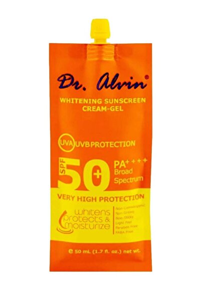 Dr. Alvin كريم جل د. ألفين للحماية من الشمس وتفتيح البشرة بعامل حماية 50+ PA+...
