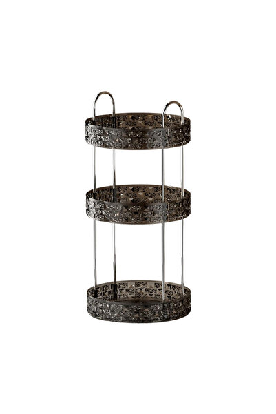 FLYPRO Makeup Organizer, 3-Tier Round Rotating Skincare Organizer Countertop,...