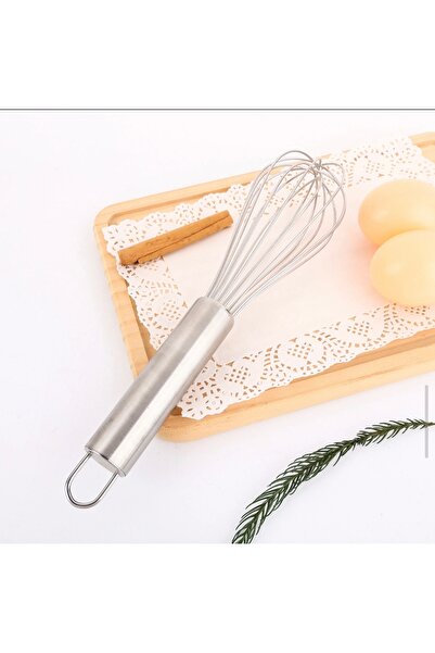 Awanimas Nz Luxury Stainless Steel Metal Handle Hand Whisk Large Size