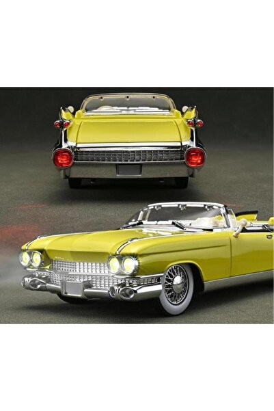 HOBBİEZ WORLD Cadillac Eldorado Biarritz Convertible Diecast 1959 Sarı Model ...