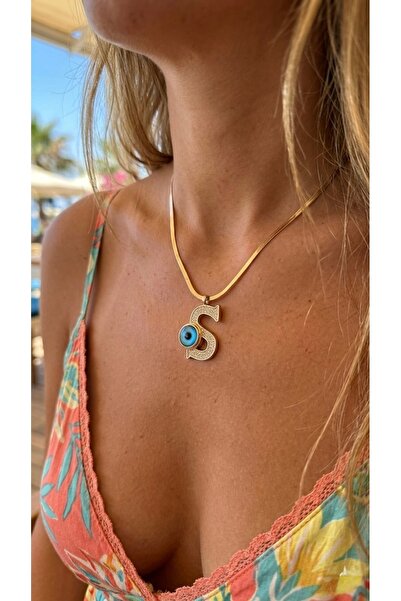 İNN JEWELLERY قلادة من الفولاذ 316L مقاومة للصدأ ومضادة للحساسية مع أشكال حرو...