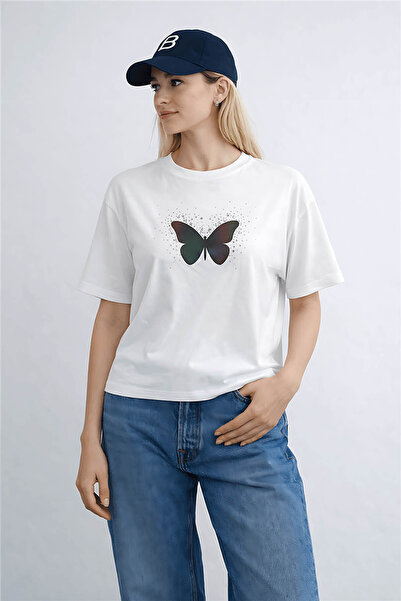 Fashion Friends Γυναικείο T-Shirt με στάμπα εκρού 26Y0234K1