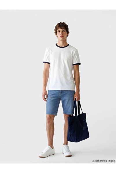 LC Waikiki Pantaloni scurți din blugi pentru bărbați LCW Jeans Slim Fit