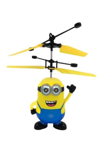 Generic Flying Minion Helicopter Toy – Hand Sensor Induction Drone with LED L...