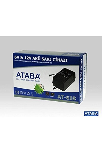 Ataba AT-618 6V-12V 1800MAH AKÜ ŞARJ ADAPTÖRÜ 6V 12V ŞARJ CİHAZI 6V 12V ŞARJ ...
