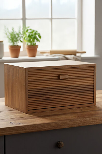 plentiful Premium Acacia Bread Cabinet – Order and Freshness in the Kitchen