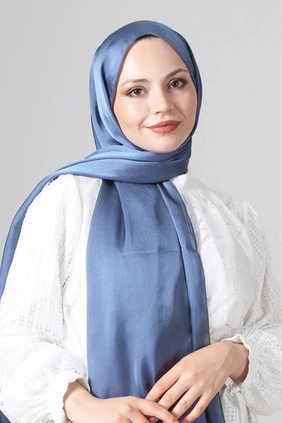 HAREM SCARF Como Saten Şal V-10